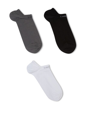 Logo Ankle Socks, Set of Three
